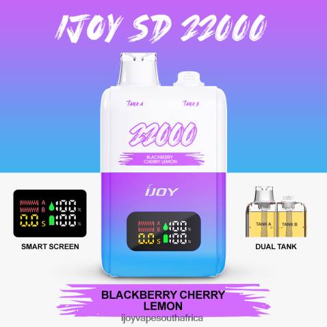 FB4P147 iJOY SD 22000 Disposable - iJOY vape price Blackberry Cherry Lemon