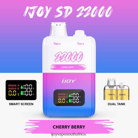 FB4P150 iJOY SD 22000 Disposable - iJOY vape South Africa Cherry Berry