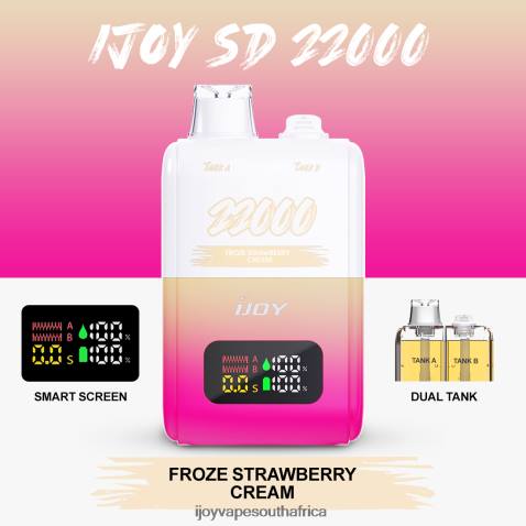 FB4P152 iJOY SD 22000 Disposable - iJOY bar flavors Froze Strawberry Cream