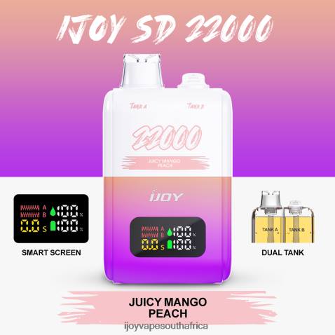 FB4P156 iJOY SD 22000 Disposable - iJOY vape flavors Juicy Mango Peach